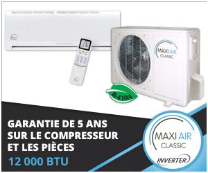 Thermopompe murale Maxi Air - Technologie Inverter - 2016