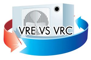 Les différences entre l’échangeur d’air VRE et le VRC.